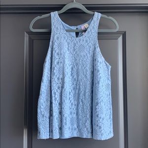 Light Blue Casual Tank